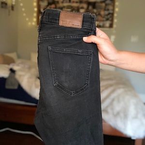 madewell black skinny jeans